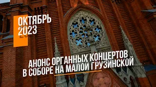 Анонс органных концертов в Соборе на Малой Грузинской в октябре 2023