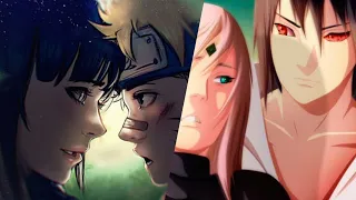 NARUTO AND HINATA | SASUKE AND SAKURA |Oh penne penne | Tamil love song....