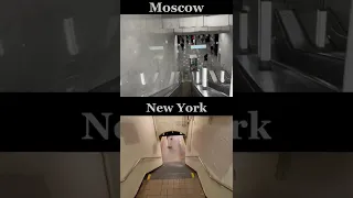 New York subway entrance VS Moscow subway entrance…