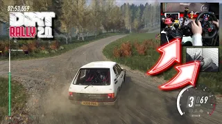 Peugeot 205 GTI Finland / Logitech G29 DiRT Rally 2.0 Foot cam