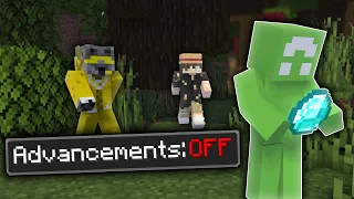 Minecraft Manhunt, But Advancements Are Off...