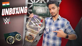 UNBOXING WWE Championship Belt & Roman Reigns' Side Plates - What's in the Bank Ep03 | India