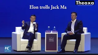 Elon realizes China's richest man is idiot. Watch Elon's face.