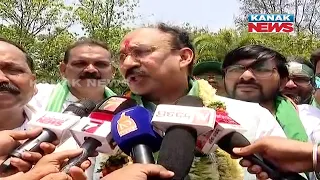 Cuttack BJD LS Candidate Santrupt Misra Holds Massive Rally Ahead Of Filing Nomination Papers Today