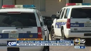 Carjacking and shots fired in Phoenix