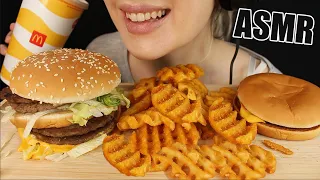 ASMR MCDONALDS DOUBLE BIG MAC CHEESEBURGER FRIES MUKBANG EATING SOUNDS No Talking 먹방 Kasmia ASMR