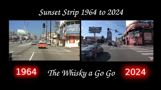 Drive the Sunset Strip - 1964 vs 2024 - Hollywood California