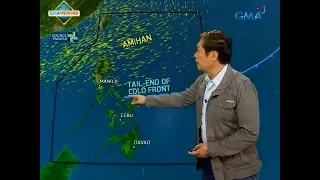 24 Oras: Hanging amihan at tail-end ng cold front, magpapaulan bukas