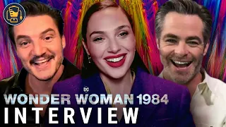 ‘Wonder Woman 1984’ Interviews with Gal Gadot, Chris Pine and Pedro Pascal