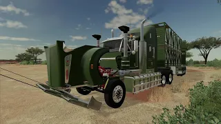 Farming Simulator 19 - BAB Quad Kenworth T908 Livestock Road Train