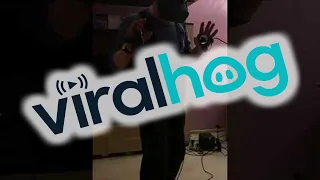 Dad Enjoying Virtual Reality for the First Time || ViralHog