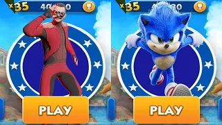 Sonic Dash - Dr. Robotnik vs Movie Sonic vs All Bosses ZZazz and Eggman  Run Gameplay