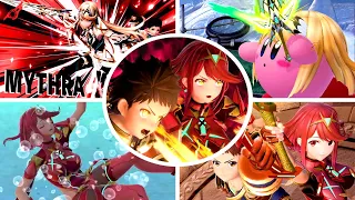 Pyra & Mythra - All Victory Poses, Final Smash, Kirby Hat, Palutena Guidance & More (Smash Ultimate)