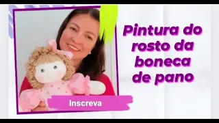 como pintar o rosto da boneca de pano