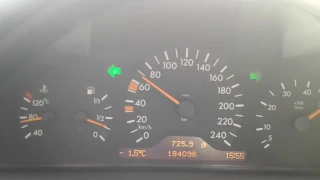 Mercedes w210 E240 classic 1998 acceleration 0-100 km/h