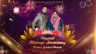 🎊 A VERY HAPPIEST MARRIAGE ANNIVERSARY TO BELOVED SPIRITUAL PARENTS 🎊