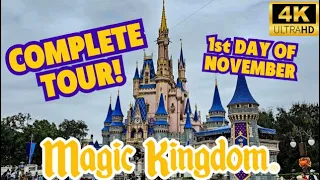 Magic Kingdom Walkthrough 2023 Walt Disney World Resort in 4K-November