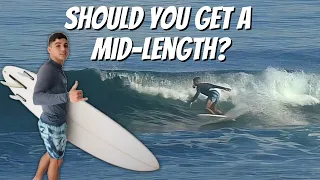 Surfing 6’8 CI MID in Small Waves