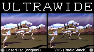 [60fps Ultrawide] VHS vs. LaserDisc comparison: The Mind's Eye (1990) (Original vs. Radioshack)