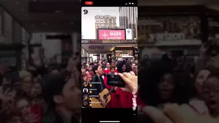 Jared Leto sings ‘Walk On Water’ outside Madison Square Garden