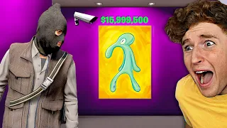 Robbing A $15,000,000 Painting In GTA 5.. (Mods)