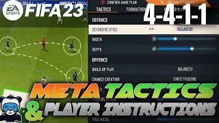 BEST 4411 CUSTOM TACTICS FIFA 23 + PLAYER INSTRUCTIONS #fifa23gameplay