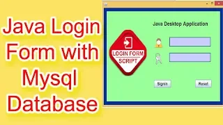 Login Form in Java Using Netbeans and Mysql Database