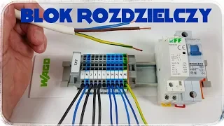 Rozdzielnica elektryczna - zastosowanie  złączek listwowych TOPJOB® S  WAGO