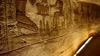 Inside Rare Footage of Interior Abu Simbel Temple in Egypt