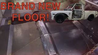 MAKING a FLOOR From Nothing! 1968 C10 TWIN TURBO BUILD! (Episode 5)