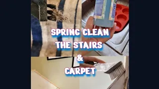 SPRING CLEAN MY STAIRS / CARPET #springclean #speedclean #motivationclean