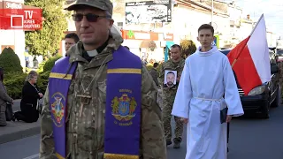 Pogrzeb ukraińskiego żołnierza - Polaka z Mościsk