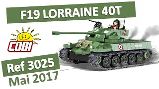 COBI 3025 F19 LORRAINE 40T (World of Tanks), Test en français (2021)