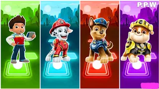 Paw Patrol: The Mighty Movie || Ryder 🆚 Marshall 🆚 Chase 🆚 Skye - Tileshop EDM Rush!