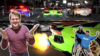 TAKEOVER! INSANE REACTIONS in Las Vegas with TheStradman's New Look Aventador