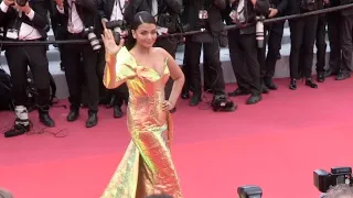 Aishwarya Rai and Ming Xi on the red carpet at the Cannes Film Festival