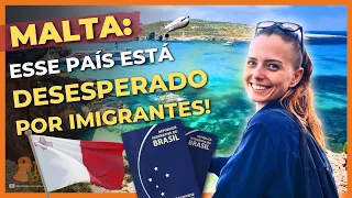 Esse País Está IMPLORANDO por IMIGRANTES! Conheça MALTA!