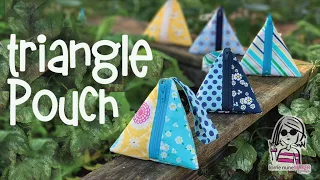 Triangle Pouch - (with no exposed seams)