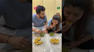 Pani Puri Challenge | #shorts #couple