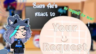Sans Au's react to your request//part 5//gacha club