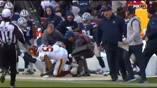 Collins and Zeke attack the Washington pass rusher for this hit on Dak  Prescott