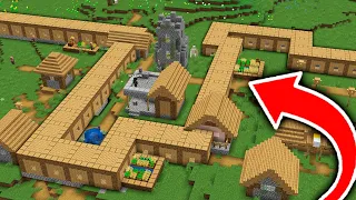 UN ALDEANO CONSTRUYE la CASA mas LARGA de la ALDEA de MINECRAFT! 😱