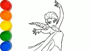 How to drawing Elsa from the FROZEN series