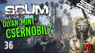 SCUM 36.Rész (Sugárzó Város! Olyan Mint Csernobil?☢️) - Stark LIVE