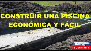 CONSTRUIR UNA PISCINA ECONÓMICA #trend #tendencias #tendencia