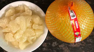 How to cut and eat a Honey Pomelo | Very Sweet and Juicy