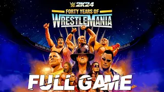 WWE 2K24 2K Showcase Mode 40 Years Of WrestleMania Gameplay Walkthrough Full Game | No Commentary