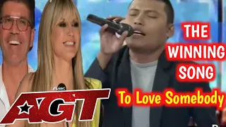 Ang kantang Magpapanalo Kay ROLAND "BUNOT" ABANTE - To love Somebody at AGT