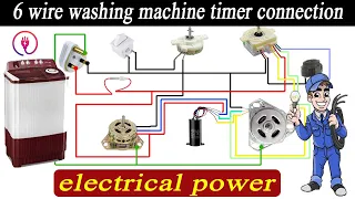 6 wire timer diagram |6 wire washing machine timer connection |washing machine complete wiring |ELT