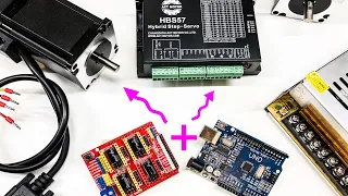 Schrittmotor mit Arduino steuern | Closed loop CNC Steuerung mit CNC Shield und Arduino | Estlcam